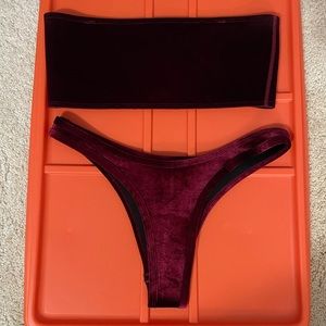 Hoaka Swimwear Red Velvet Swimsuit - S/S+